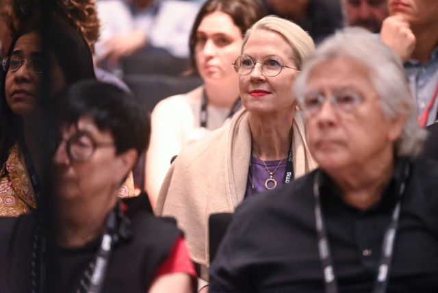 Audience members listened intently to the riveting presentations by the opening plenary speakers.