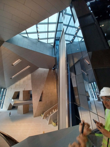 Merdeka 118 Off-Site Program: Attendees toured the almost complete Merdeka 118, designed by architecture firm Fender Katsalidis. The building hosts Grade-A office space, a luxury hotel, and Southeast Asia’s highest observation deck. Image: Daniel Safarik
