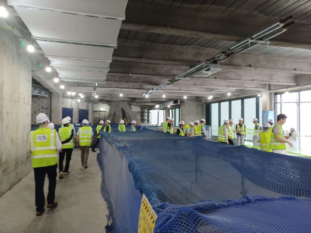 Merdeka 118 Off-Site Program: Attendees toured the almost complete Merdeka 118, designed by architecture firm Fender Katsalidis. The building hosts Grade-A office space, a luxury hotel, and Southeast Asia’s highest observation deck. Image: Daniel Safarik
