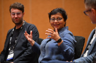 Charu Kokate, Principal and Director, Safdie Architects Singapore, participates in the Marina Bay Sands: A Retrospective panel.