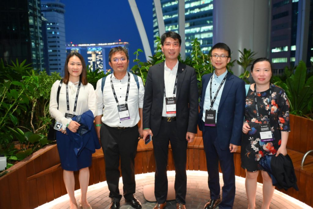 The Opening Networking Reception at the 2023 CTBUH International Conference, kindly sponsored by Surbana Jurong and hosted by CapitaLand, took place at CapitaSpring, a 276-meter-tall office and hotel building, with spectacular green spaces on both the rooftop and at the tower’s midpoint.